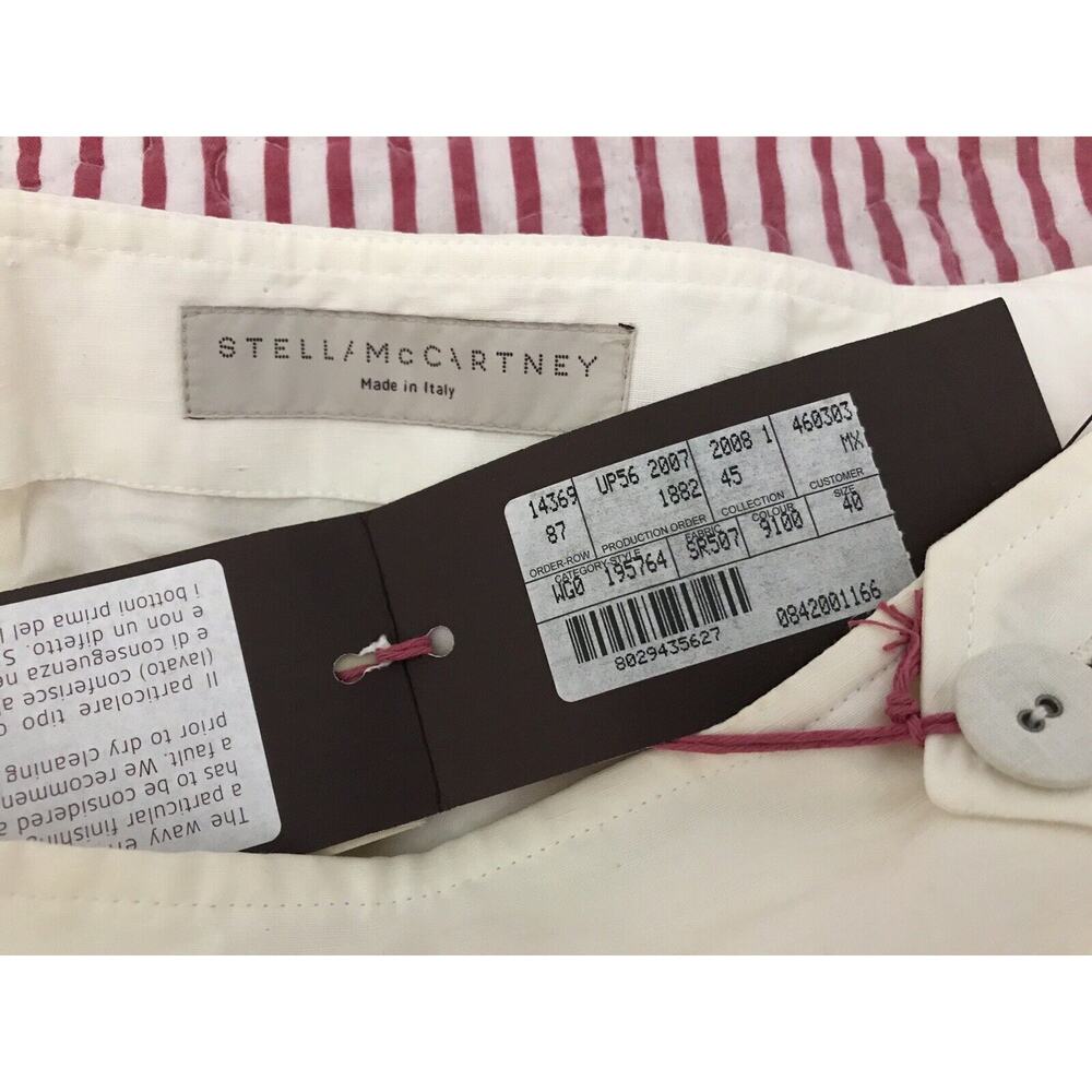 NWT STELLA McCARTNEY SKIRT Sz 40 laced sides Silk Linen Cotton - Picture 7 of 7